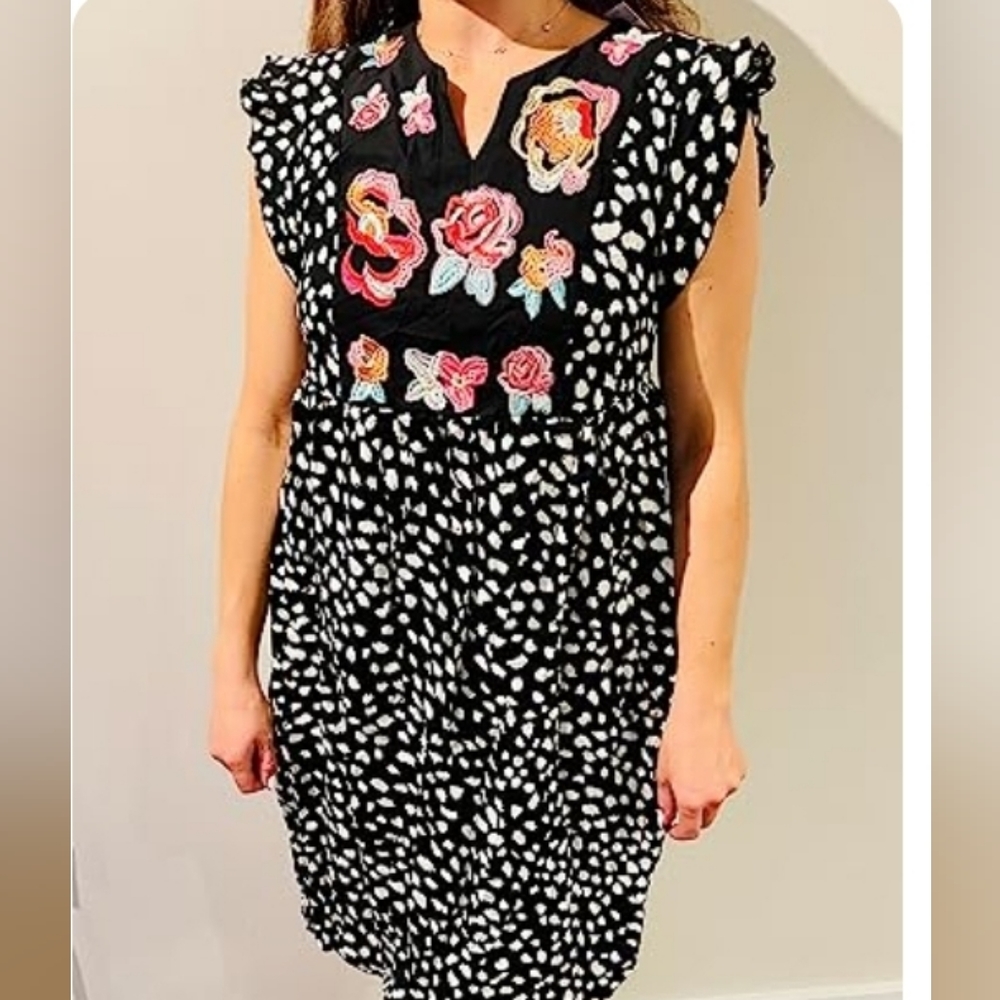 Kirundo Leopard Mini Dress size M